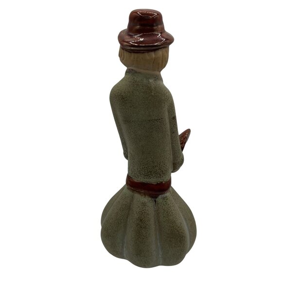 Vintage 70s Handcrafted Pottery Pilgrim Figurine Turkey Thanksgiving Centerpiece - Picture 2 of 9